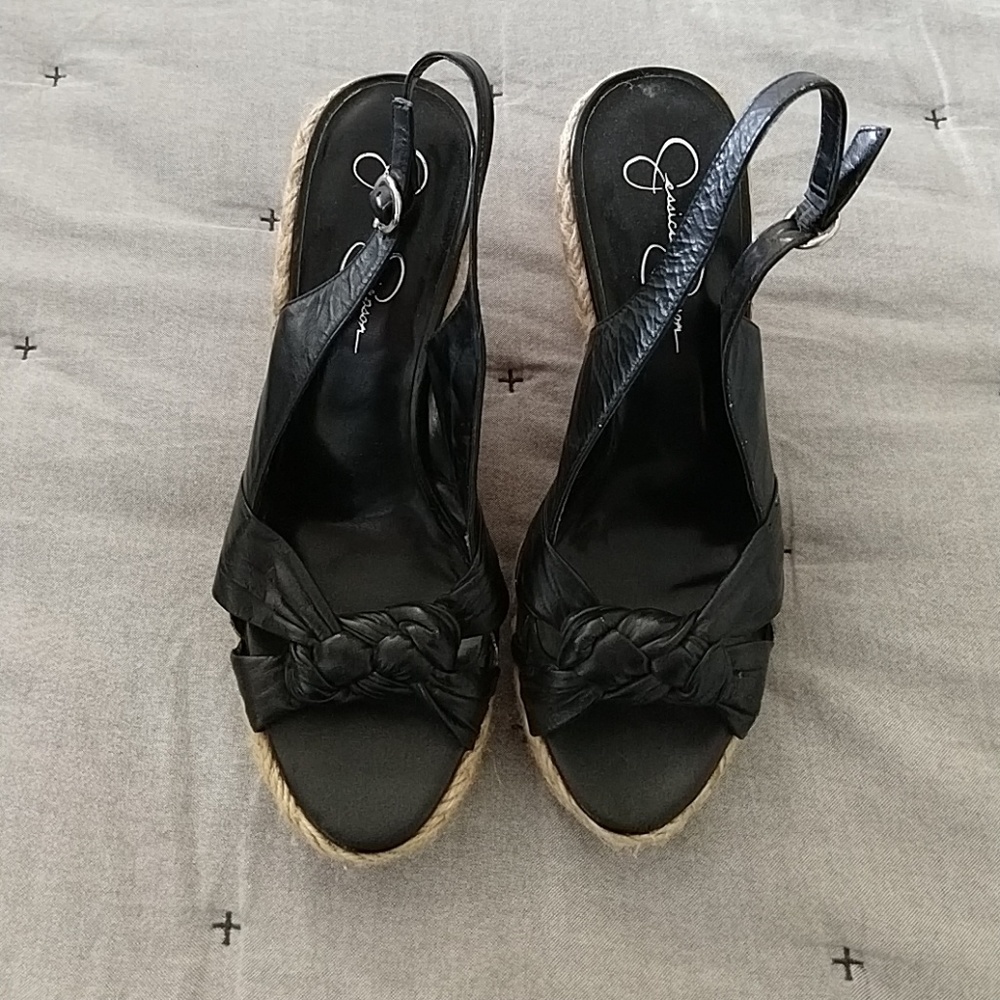 Jessica Simpson size 8 platform espadrille sandals